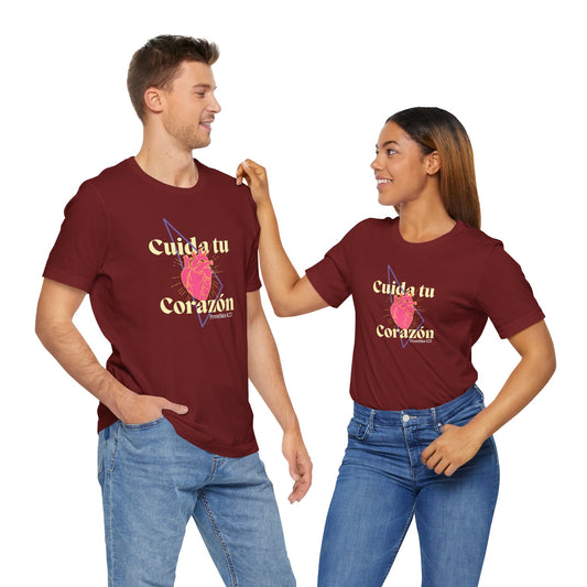 " Cuida tu Corazón" Unisex Jersey Short Sleeve Tee